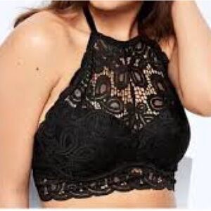 PINK Victoria's Secret Push Up Black Lace Bralette